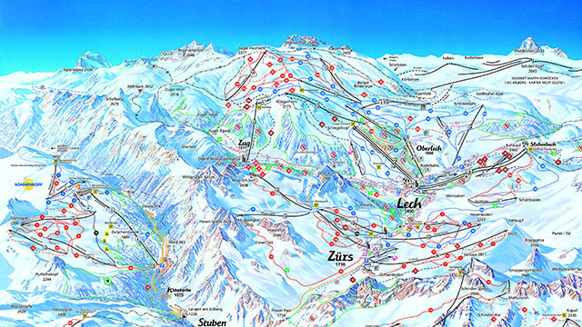 St Anton Piste Map